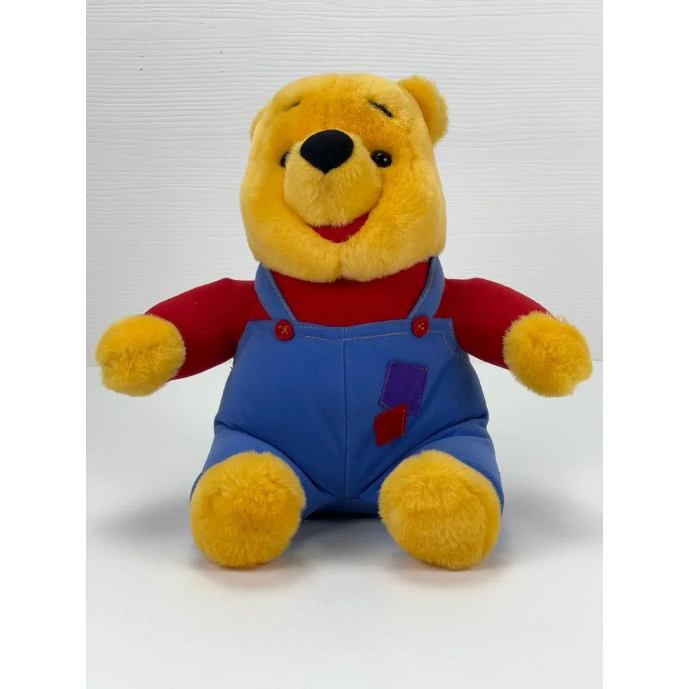 Vintage 1997 Disney Winnie the Pooh Mattel Plush Animated Sound Overalls 90s‎